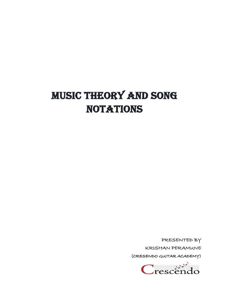 Guitar Chords and Notations Guide | PDF