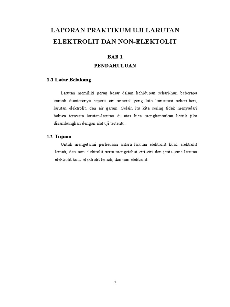 Contoh Larutan Elektrolit Kuat Beserta Namanya - Simak 
