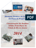 00 - Referência - Caracterização Gravimétrica Dos RSD Recolhidos Pela COMLURB No Município Do Rio de Janeiro - 2014