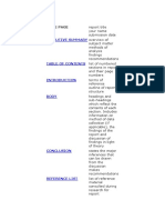 Report Structure