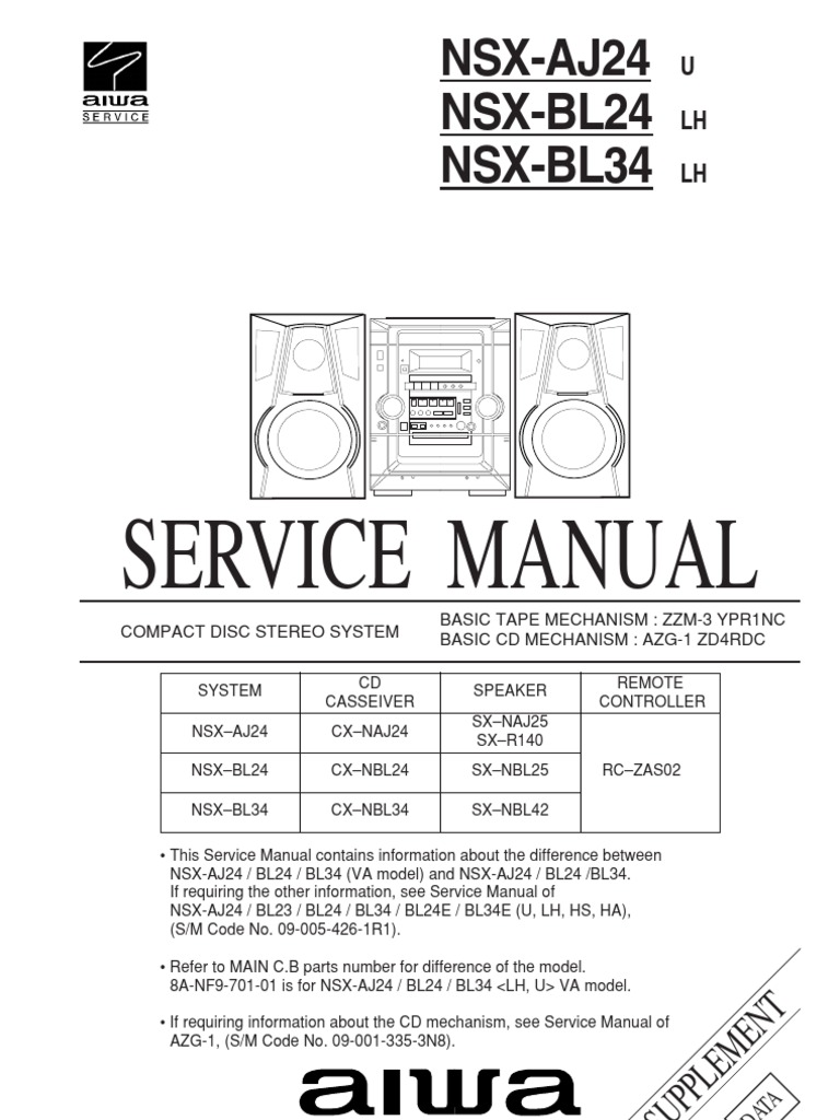 NSX Service Manual Overview | PDF | Loudspeaker | Hertz