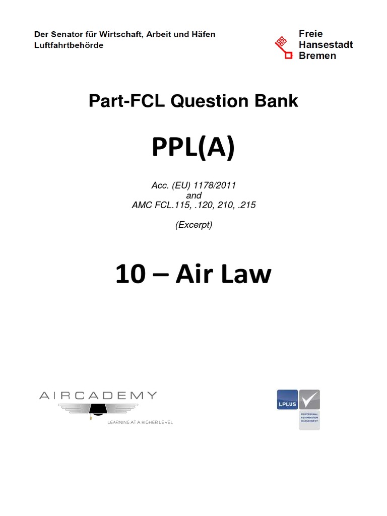 Doc Exam Ppla Lapla en Gesamt | PDF | Visual Flight Rules | Instrument ...
