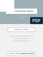 In The Philippines: Singing: Dayola, Doll Ivana Denise M. Paras, Andrea Taninas, Regil Kent