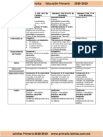 Diciembre - 1er Grado Dosificación (2018-2019)