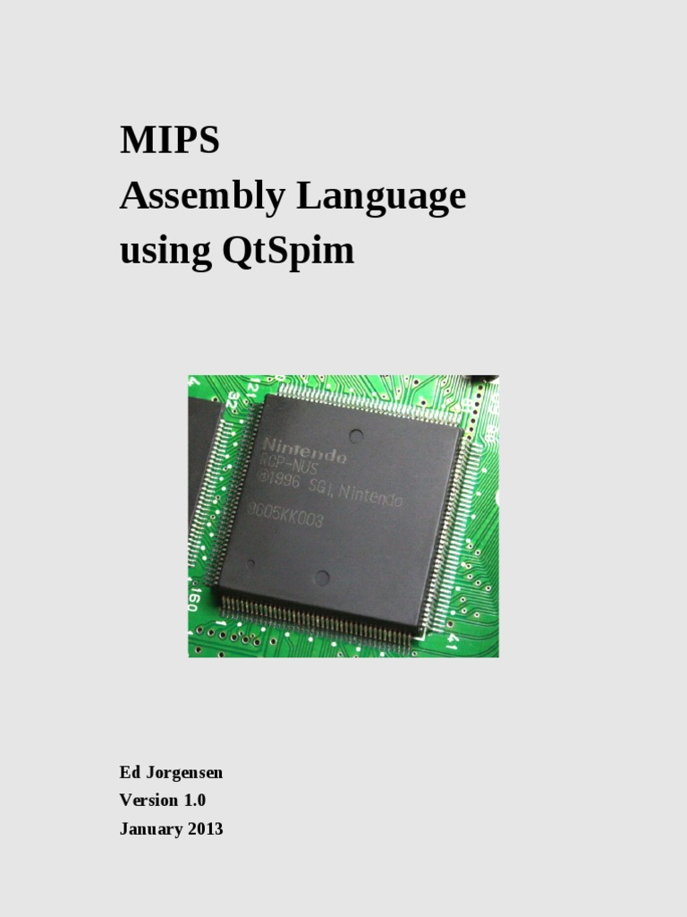 MIPS Assembly with QtSpim Guide | PDF | String (Computer Science ...