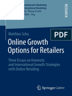 (Handel Und Internationales Marketing Retailing and International Marketing) Matthias Schu (Auth.)-Online Growth Options for Retailers_ Three Essays on Domestic and International Growth Strategies Wit