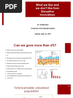 Disruptive Innovations - M Chatib Basri