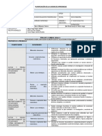 Planificación de La I Unidad de Aprendizaje