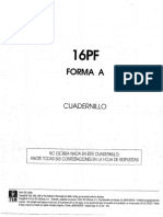 Cuadernillo de Preguntas 16 PF Forma A PDF