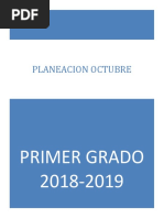 Planeacion Octubre 2018 Primaria