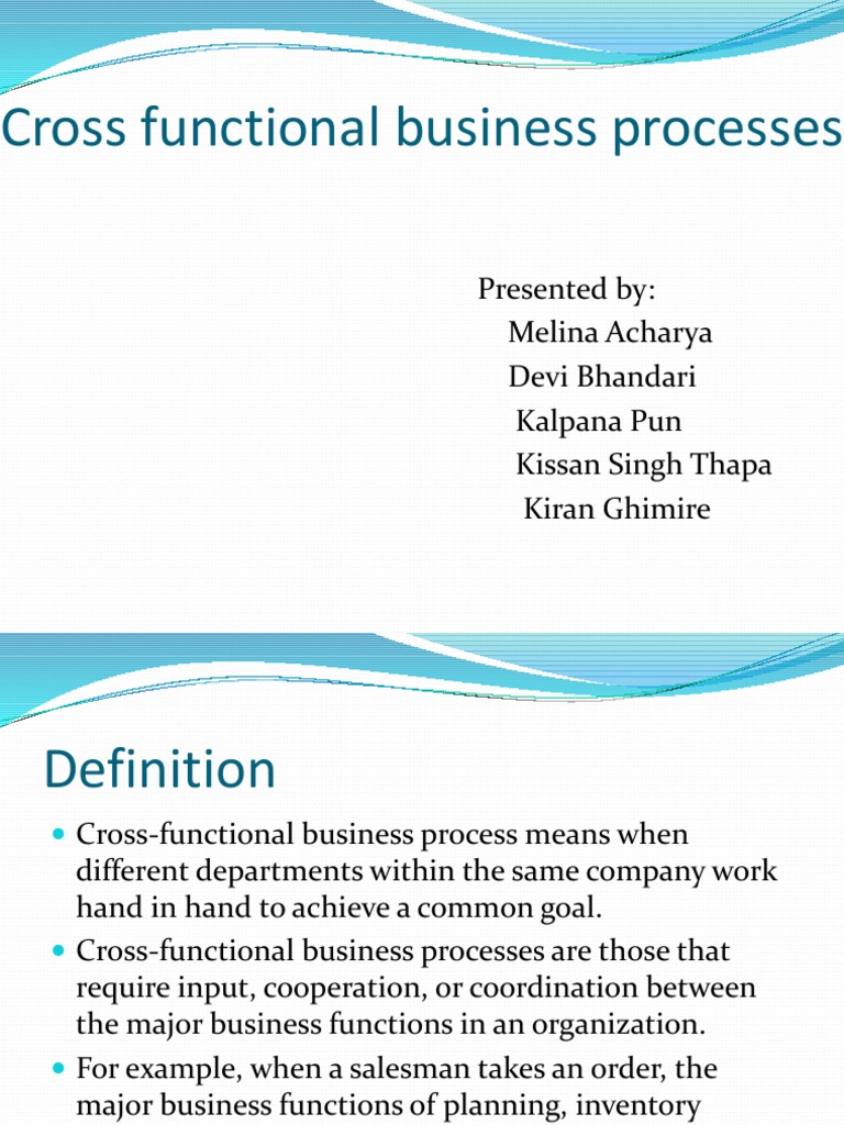 Cross Functional Business Processes | PDF | Business Process ...
