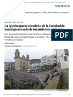 La Iglesia Aparta Al Exdeán de La Catedral de Santiago Acusado de Tocamientos A Jóvenes - Sociedad - EL PAÍS