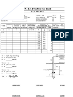 Water Pressure Test: Dam Project