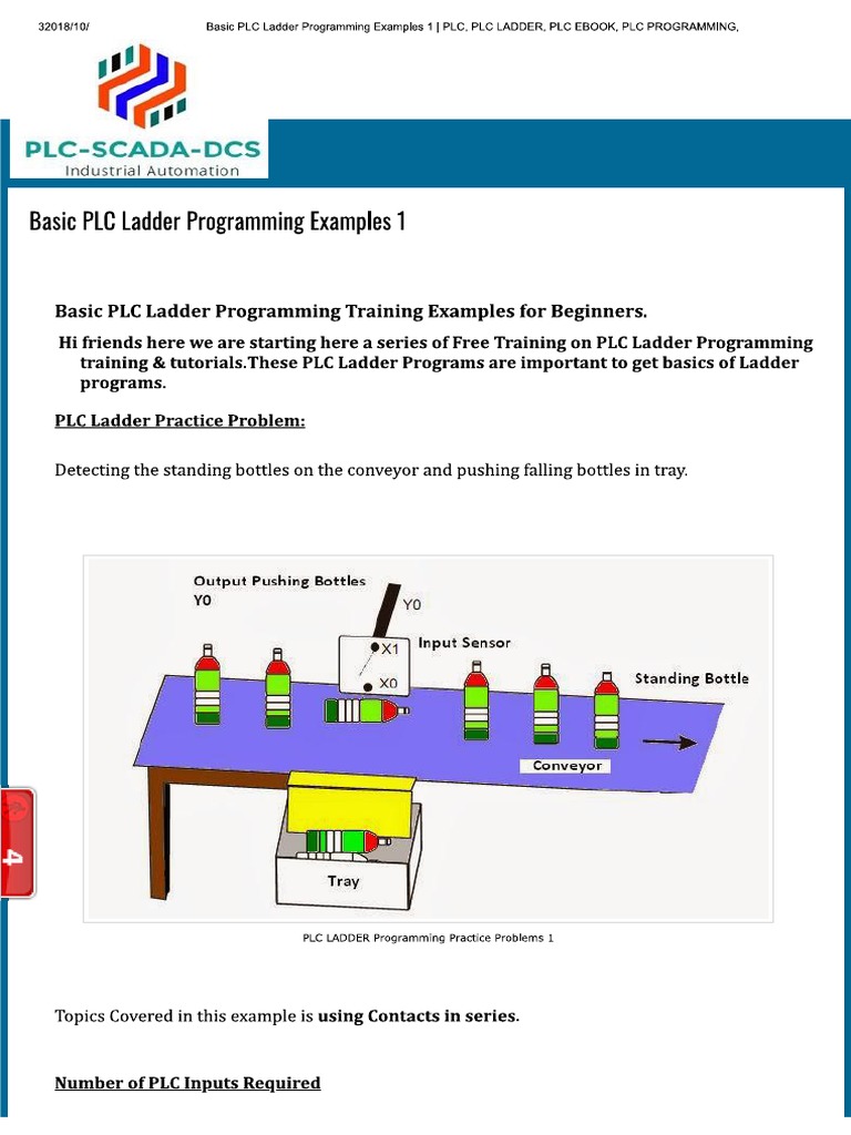 Basic PLC Ladder Programming | PDF