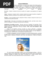 Material Teórico Sobre Anúncio e Características Do Gênero