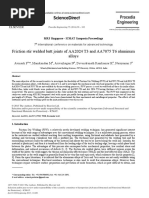 Sciencedirect: Friction Stir Welded Butt Joints of Aa2024 T3 and Aa7075 T6 Aluminum Alloys