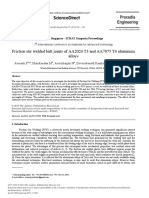 Sciencedirect: Friction Stir Welded Butt Joints of Aa2024 T3 and Aa7075 T6 Aluminum Alloys