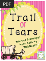 trail of tears internet scavenger hunt