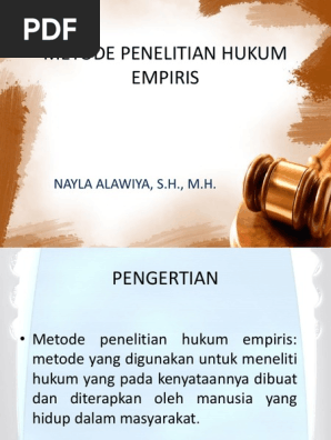 15565 Metode Penelitian Hukum Empiris Pptx