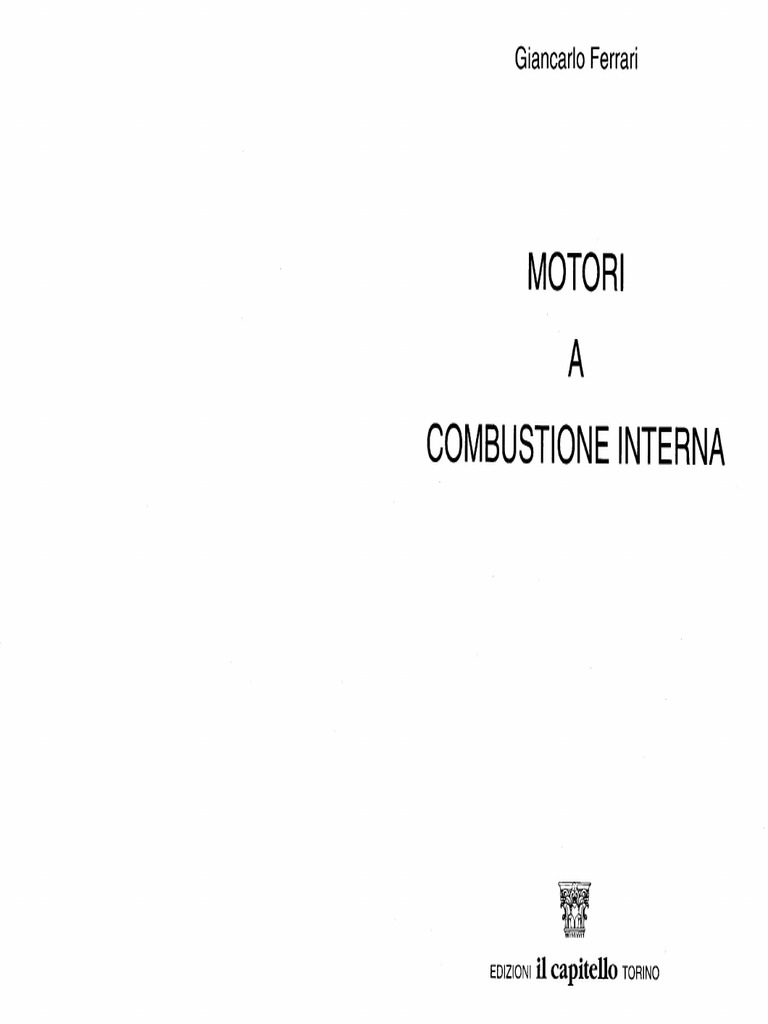 Motori A Combustione Interna Giancarlo Ferrari Pdf