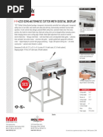 4215 Semi-Automatic Cutter With Digital Display: Front Safety Guard