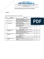 Formulir Monitoring Pelaksanaan PPI Di Unit Sterilisasi