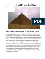 The Great Pyramids of