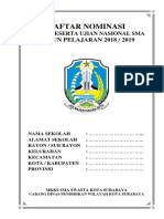 (Cover) Nominasi Unbk Sma Swasta Kota Surabaya PDF