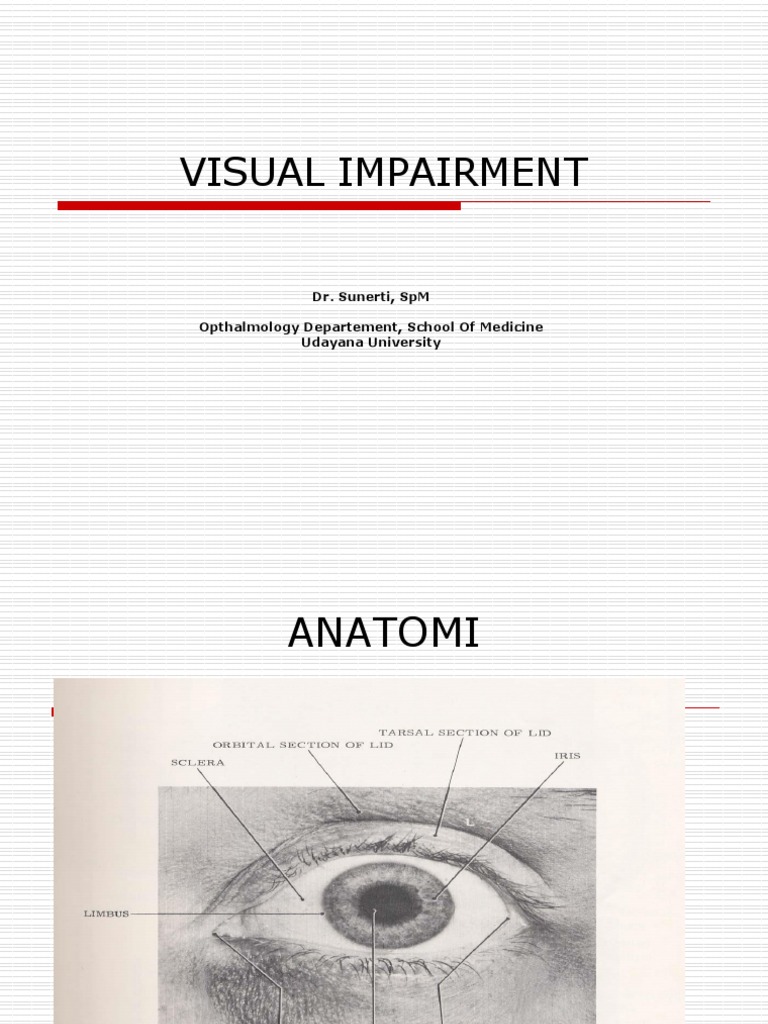 Comprehensive Guide to Visual Impairment | PDF | Human Eye | Sensory Organs