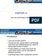 Tort Law and Product Liability Chapter Summary