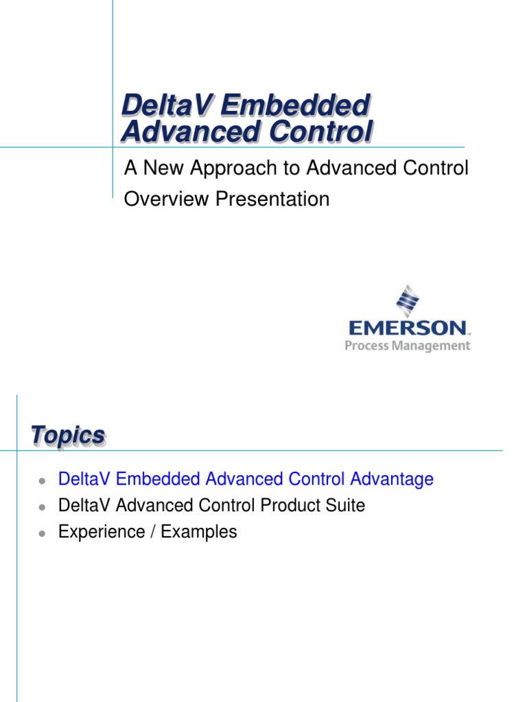 DeltaV Embedded APC Overview | PDF | Simulation | Control Theory