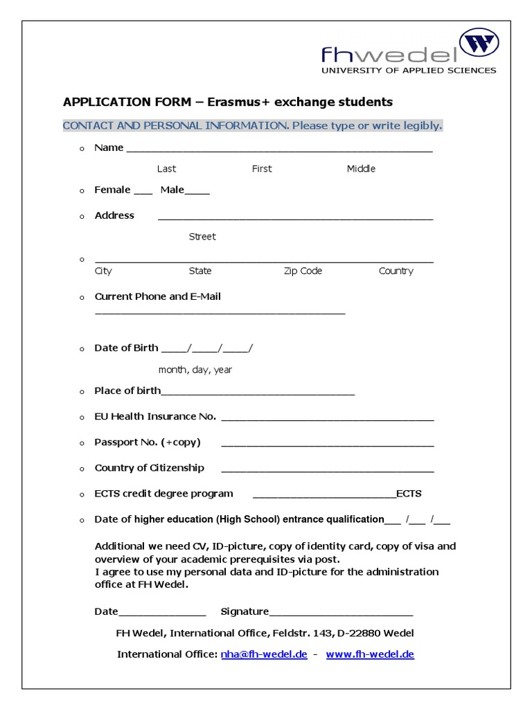 Application Form Eng 2017 | PDF