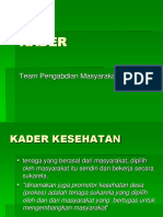 Pengabdian Masyarakat Penyegaran Kader Kesehatan di Kelurahan Karanganyar.ppt