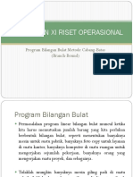 Pertemuan Xi Riset Operasional