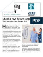 Chest X Rays Before Surgery ACR