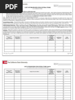 BD List of Proposed Subcontractors