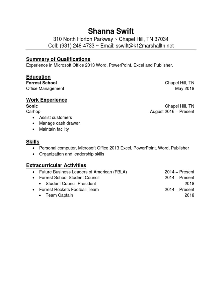 Example Resume | PDF