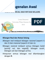 BILANGAN REAL DAN NOTASI SELANG