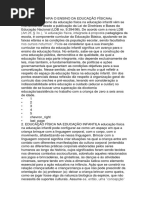 Módulo Educação Física No Contexto Da Educação Infantil