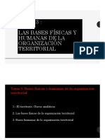 3 - Las Bases Físicas y Humanas de La Organización Territorial