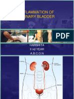Inflammation of Urinary Bladder: Harshita Ii ND Year A.B.C.O.N