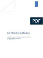bis 401 interdisciplinary study