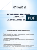 UNIDAD 6 - Diferencias Individuales Anormales 2015