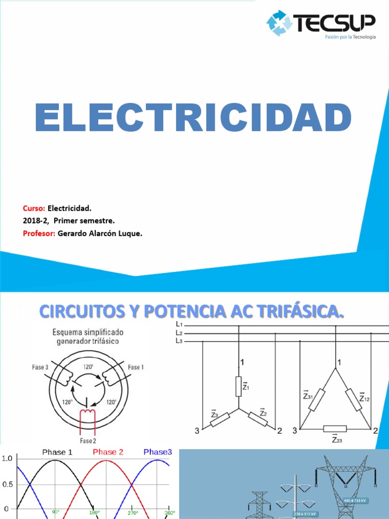 Circuitos y Potencia en AC Trifásica | PDF | Energia electrica ...