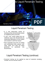 Introduction To Liquid Penetrant Testing