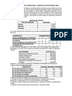 Costeo Tradicional vs ABC