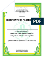 GSP Certificate of Appreciation