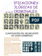 Clasificaciones Psicológicas de Los Criminales