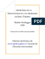 Heidegger, Martin - El problema de la trascendencia y el problema de Ser y Tiempo.pdf