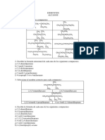 Ejercicios de nomenclatura y reactividad de alcanos